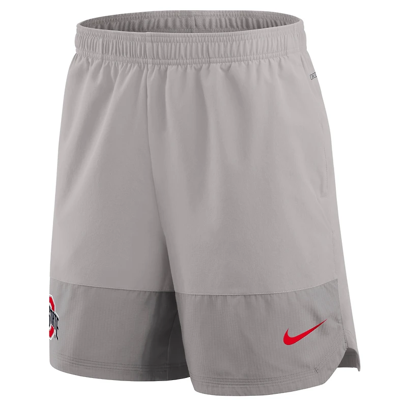 Short Nike Dri-FIT gris Ohio State Buckeyes 2025 pour homme