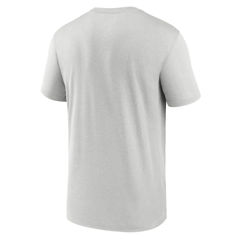 Men's Nike Gray Ohio State Buckeyes 2025 Sideline Small Logo Legend Performance T-Shirt