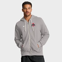 Men's Nike Gray Ohio State Buckeyes 2025 Sideline Standard Issue Dri-FIT Full-Zip Hoodie