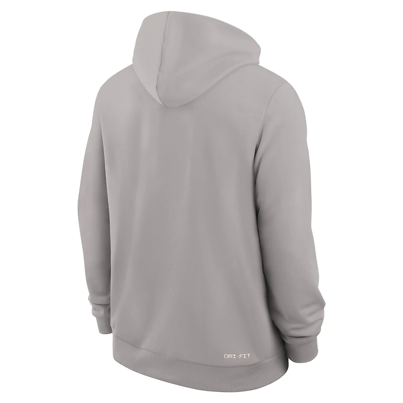 Men's Nike Gray Ohio State Buckeyes 2025 Sideline Standard Issue Dri-FIT Hoodie