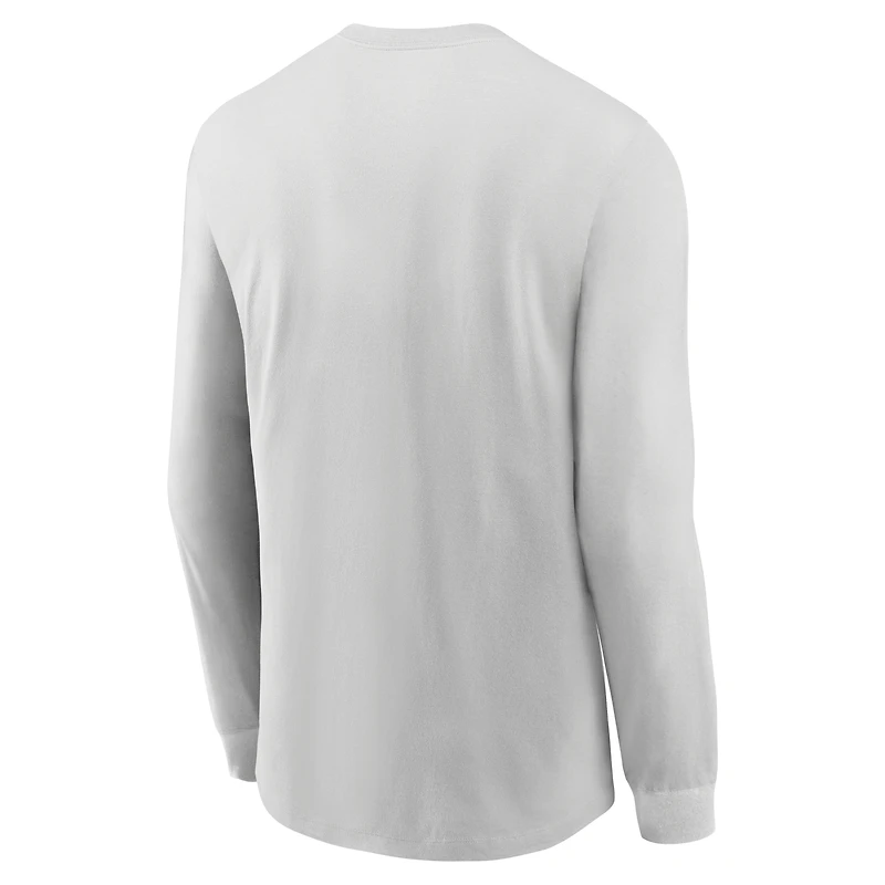 T-shirt à manches longues Nike gris Ohio State Buckeyes 2026 Sideline Slogan Dri-FIT pour homme