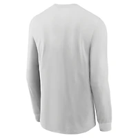 T-shirt à manches longues Nike gris Ohio State Buckeyes 2026 Sideline Slogan Dri-FIT pour homme