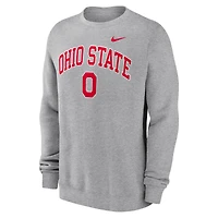 Sweat-shirt Nike gris pour homme Ohio State Buckeyes Arch