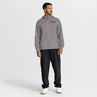 Men's Nike Gray Ohio State Buckeyes Coaches Premium Dri-FIT Quarter-Zip Hoodie
