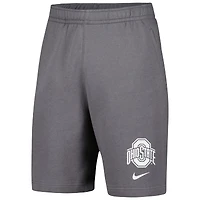 Men's Nike Gray Ohio State Buckeyes Fleece Shorts
