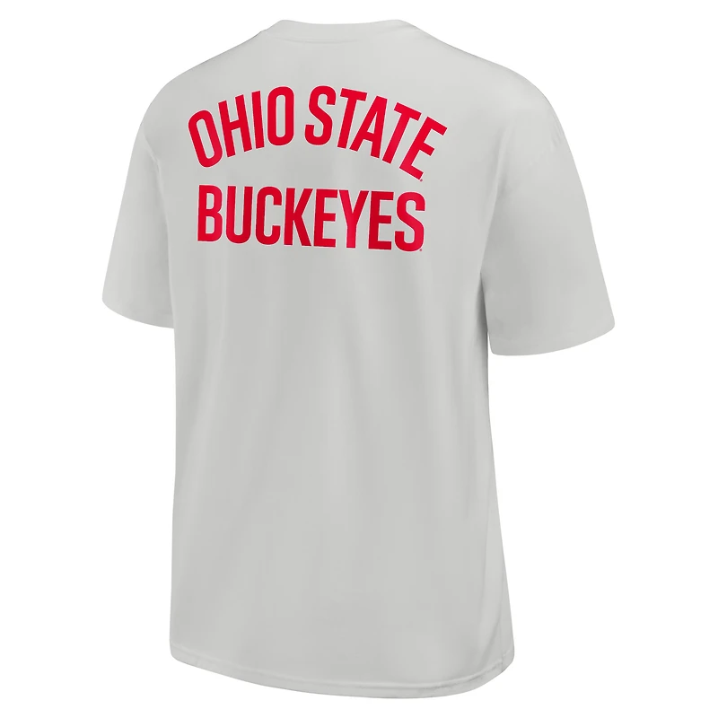 T-shirt Nike gris à poche Ohio State Buckeyes Legacy 2-Hit Max90 pour homme