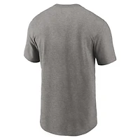 Men's Nike Heather Gray Ohio State Buckeyes DNA Lockup T-Shirt