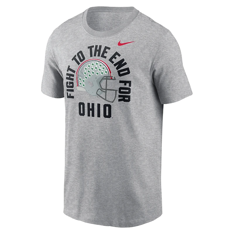 T-shirt Nike Heather Grey Ohio State Buckeyes Local Song pour homme