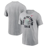 T-shirt Nike Heather Grey Ohio State Buckeyes Local Song pour homme