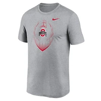 Men's Nike Heather Gray Ohio State Buckeyes Primetime Legend Icon Performance T-Shirt