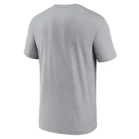 T-shirt Nike Performance Icon pour hommes, gris chiné, Ohio State Buckeyes Primetime Legend