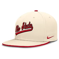 Casquette ajustée Nike Natural Ohio State Buckeyes 2026 Primetime pour homme