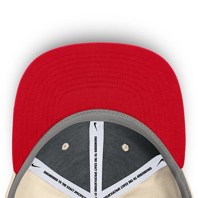 Men's Nike Natural Ohio State Buckeyes 2026 Primetime True Fitted Hat