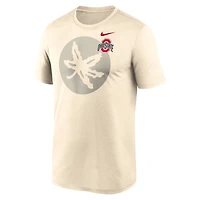 T-shirt Nike Natural Ohio State Buckeyes Campus Shadow Legend Performance pour homme