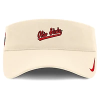 Visière ajustable Nike Natural Ohio State Buckeyes Primetime Ace pour homme
