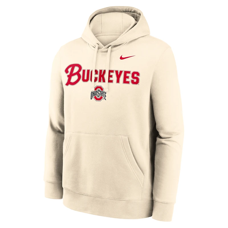 Men's Nike Natural Ohio State Buckeyes Primetime Club Hoodie