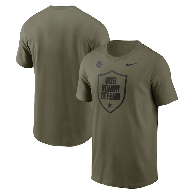 Men's Nike Olive Ohio State Buckeyes Primetime Logo Dri-FIT T-Shirt
