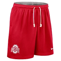 Men's Nike Scarlet/Gray Ohio State Buckeyes 2025 Sideline Reversible Dri-FIT Shorts