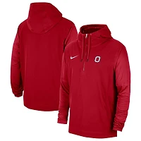 Veste à capuche zippée pour homme Scarlet Ohio State Buckeyes 2023 Sideline Player