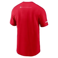 Men's Nike Scarlet Ohio State Buckeyes 2025 Courtside Basketball Legend Dri-FIT T-Shirt