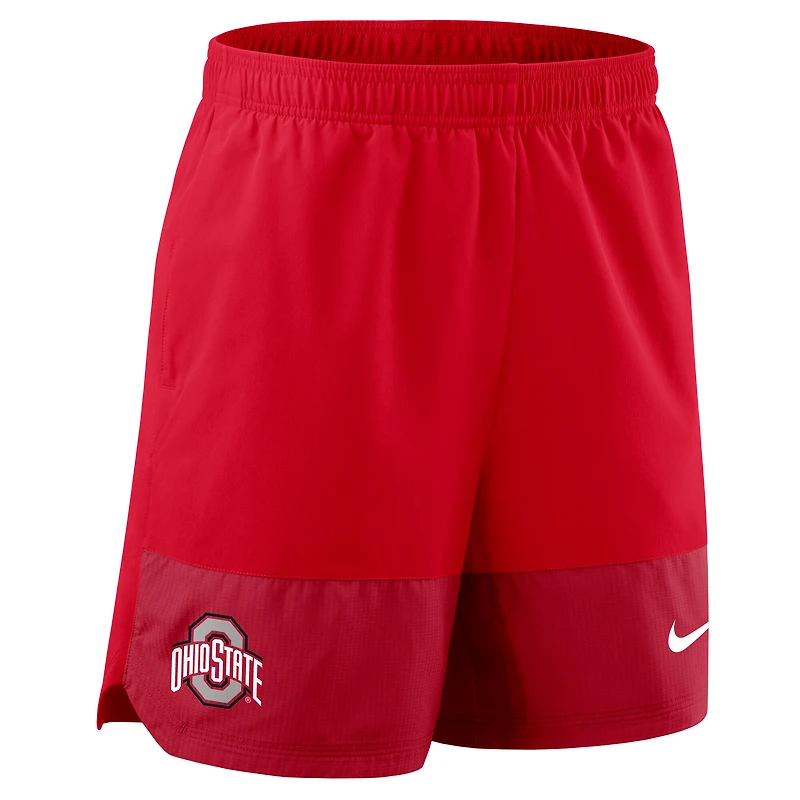 Short Nike Scarlet Ohio State Buckeyes 2025 Sideline Dri-FIT pour homme