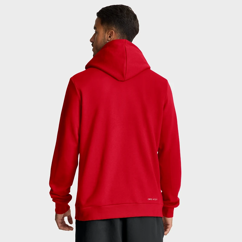 Men's Nike Scarlet Ohio State Buckeyes 2025 Sideline Standard Issue Dri-FIT Hoodie