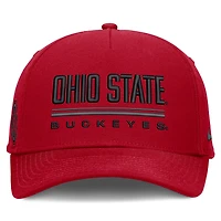 Men's Nike  Scarlet Ohio State Buckeyes 2026 Sideline Dri-FIT Rise Adjustable Hat