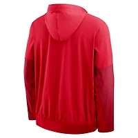Veste à capuche demi-zippée Nike Scarlet Ohio State Buckeyes pour homme