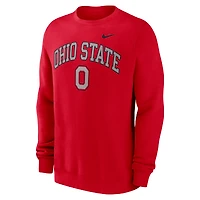 Men's Nike Scarlet Ohio State Buckeyes Arch Pullover Sweatshirt