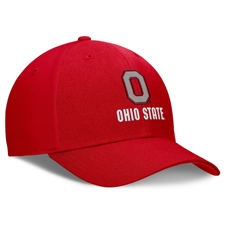 Casquette ajustable Nike Scarlet Ohio State Buckeyes Campus Club pour homme
