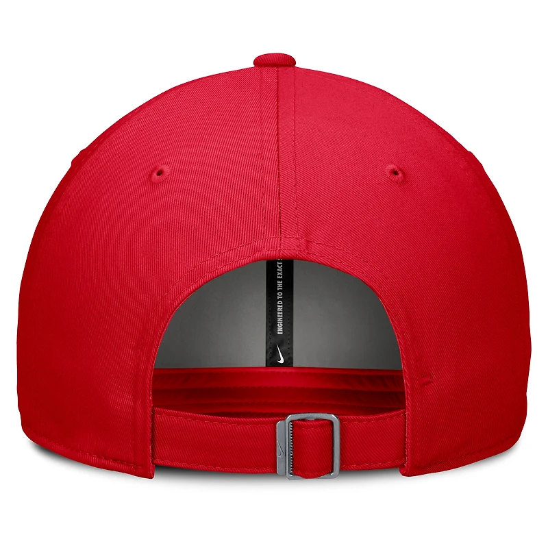 Casquette ajustable Nike Scarlet Ohio State Buckeyes Campus Club pour homme