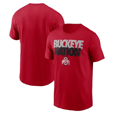 Men's Nike Scarlet Ohio State Buckeyes Campus Local Madness T-Shirt