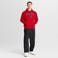 Men's Nike Scarlet Ohio State Buckeyes Club Fleece Arch Pullover Hoodie