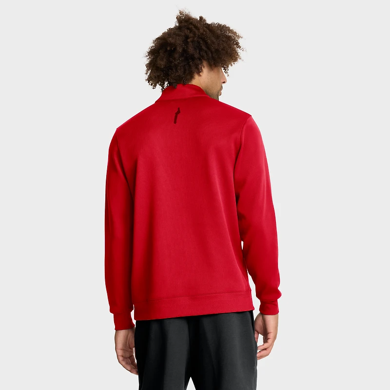 Pull-over Nike Scarlet Ohio State Buckeyes Coaches Premium Dri-FIT à demi-zip pour homme