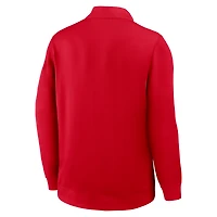 Pull-over Nike Scarlet Ohio State Buckeyes Coaches Premium Dri-FIT à demi-zip pour homme