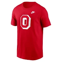 T-shirt Nike Scarlet Ohio State Buckeyes Legacy Alternate Logo pour homme