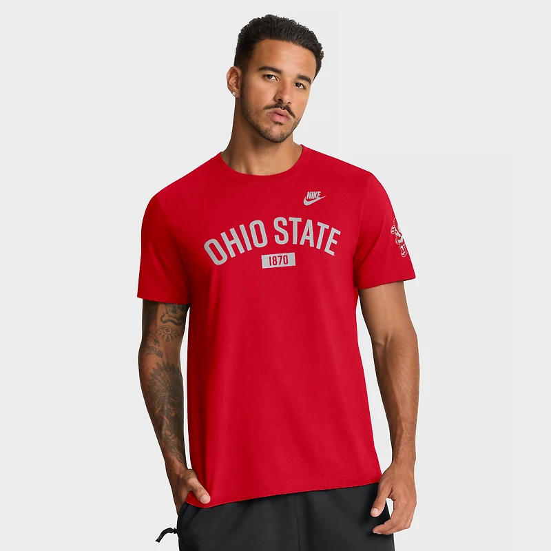 T-shirt Nike Scarlet Ohio State Buckeyes Legacy Arch pour homme