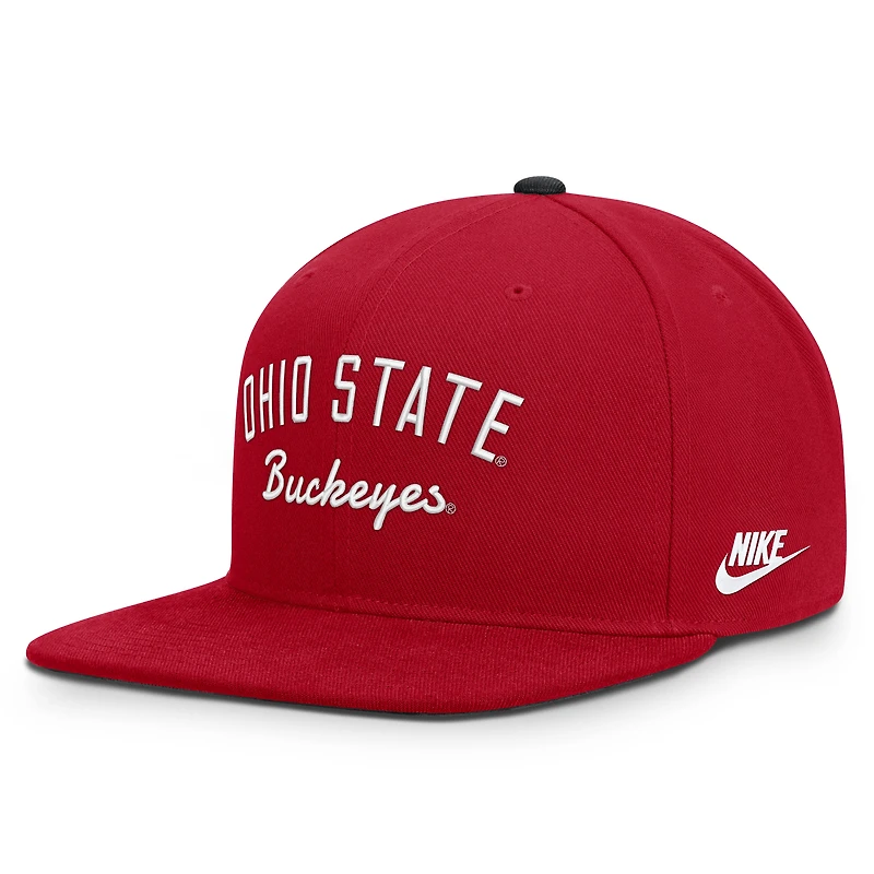 Casquette snapback Nike Scarlet Ohio State Buckeyes Legacy pour homme