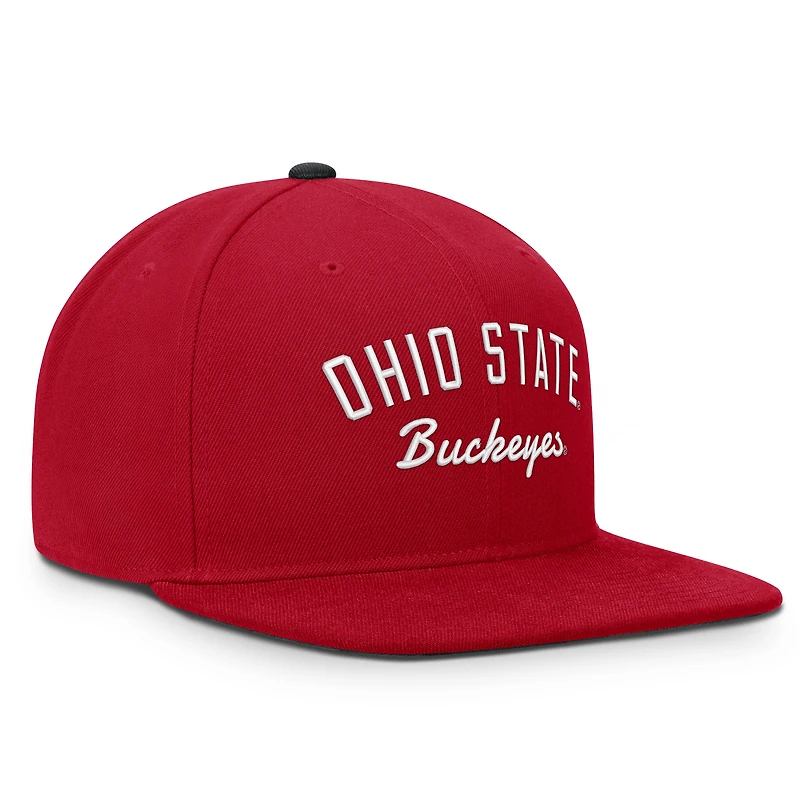 Men's Nike  Scarlet Ohio State Buckeyes Legacy Snapback Hat