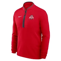 Men's Nike Scarlet Ohio State Buckeyes Lightweight Victory Dri-FIT Half-Zip Pullover