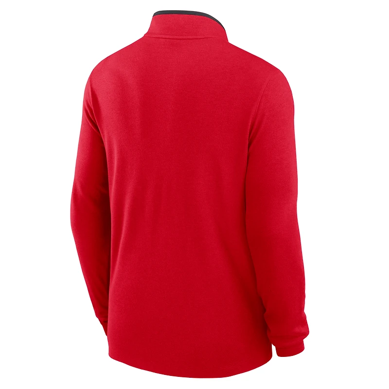Men's Nike Scarlet Ohio State Buckeyes Lightweight Victory Dri-FIT Half-Zip Pullover