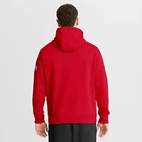Men's Nike Scarlet Ohio State Buckeyes Nickname Club Fleece Pullover Hoodie