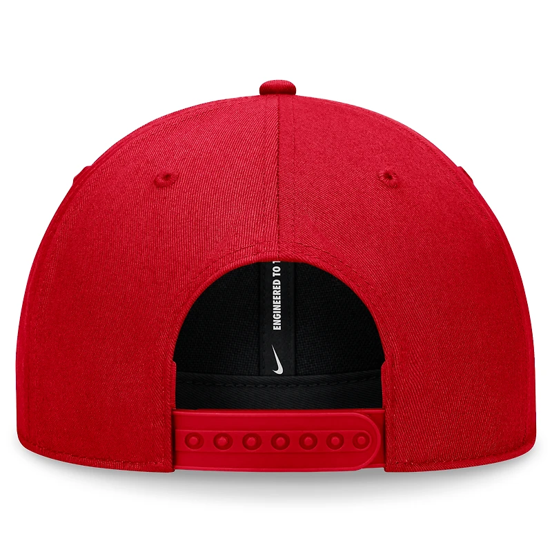 Men's Nike Scarlet Ohio State Buckeyes Primetime Rise Adjustable Hat