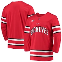 Maillot de hockey pour homme Scarlet Ohio State Buckeyes Nike