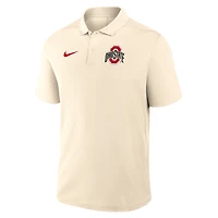 Men's Nike Tan Ohio State Buckeyes Primary Logo Victory Performance Polo