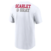 T-shirt Nike blanc Ohio State Buckeyes Blitz 2-Hit pour homme