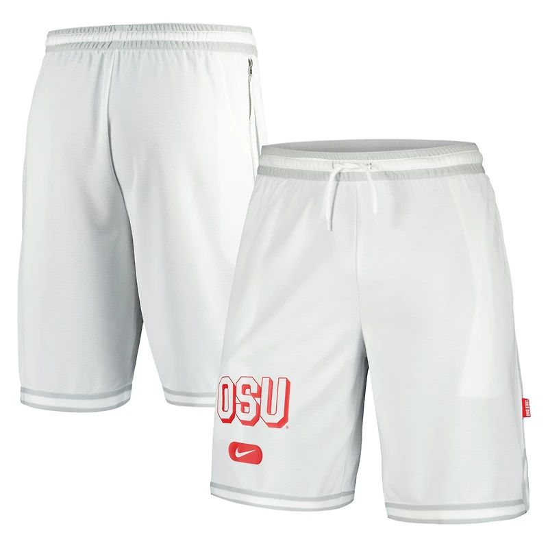 Short de performance Nike Ohio State Buckeyes DNA 3.0 blanc pour homme