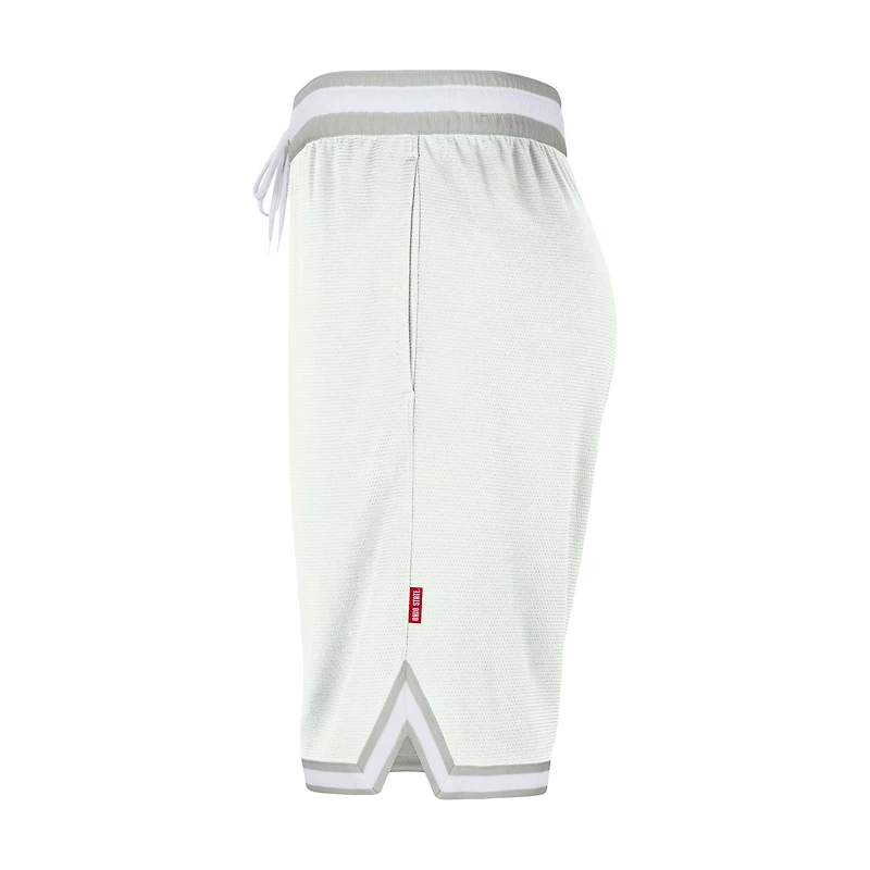 Short de performance Nike Ohio State Buckeyes DNA 3.0 blanc pour homme
