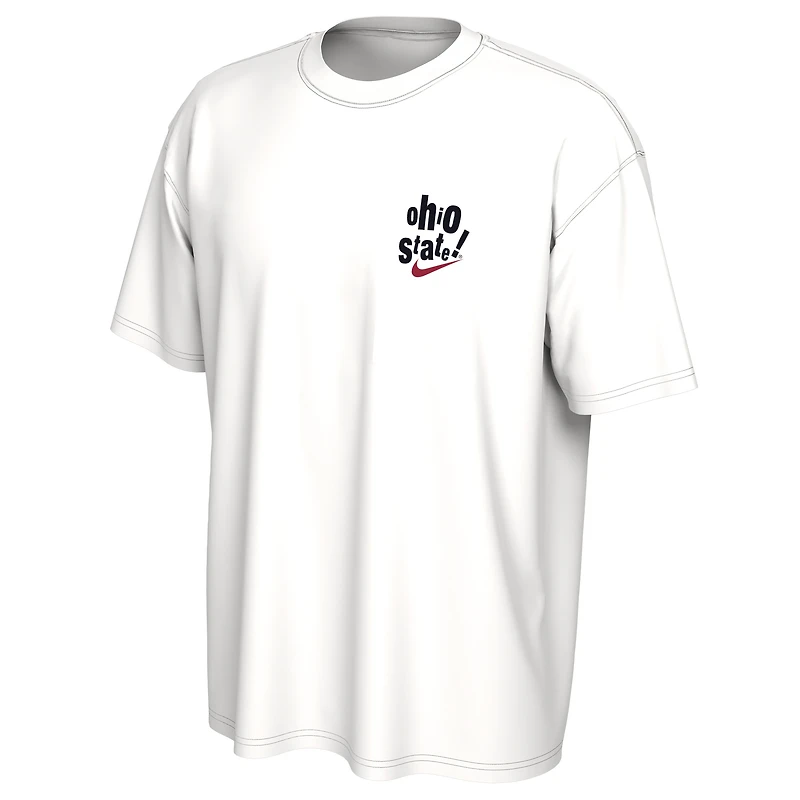 Men's Nike  White Ohio State Buckeyes Max90 T-Shirt