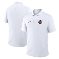Men's Nike White Ohio State Buckeyes Primetime Victory Primary Logo Performance Polo